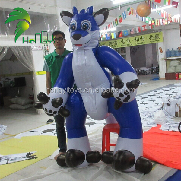 Hongyi Cool Design Inflatable Husky Costume / Inflatable Suit with double layered 0.4mm pvc