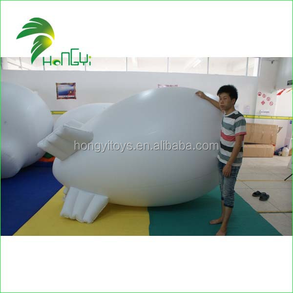 2017 Hot Sale Customized Inflatable White Blimp / Inflatable Mini Airship / Inflatable Small Zeppelin Balloon For Sale