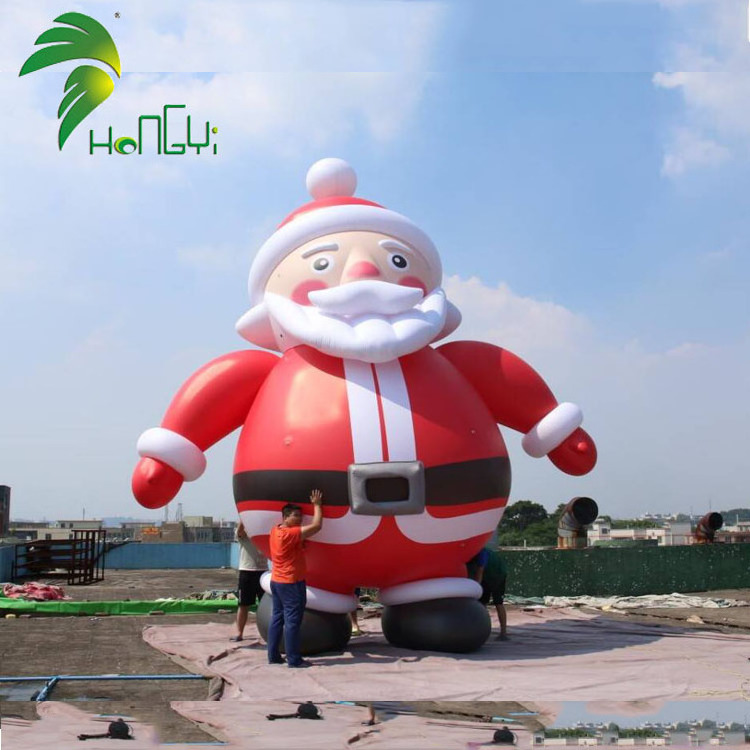 High Quality Christmas Inflatable Balloons Giant Durable PVC Inflatable Santa Claus Balloon for Events