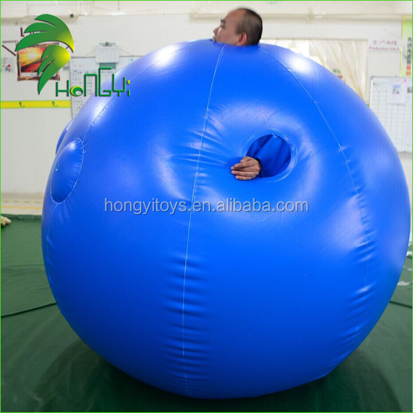 Hongyi  Mens Sleeping Suit Toys Inflatable PVC Blueberry Suit Inflatable PVC Ball Suits