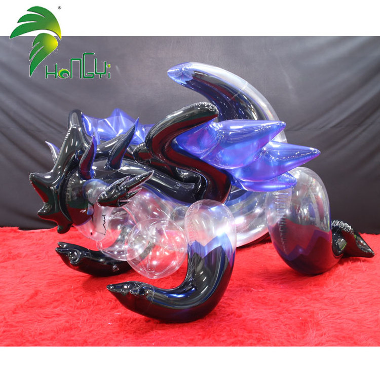 Transparent inflatable sexy custom dragon with breasts and sph