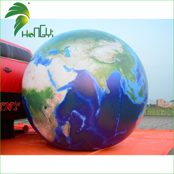 6M Diameter Large UV Printing Inflatable Globe Helium Parade Ball / Air Giant Helium Earth Balloon for Large Advertising Event