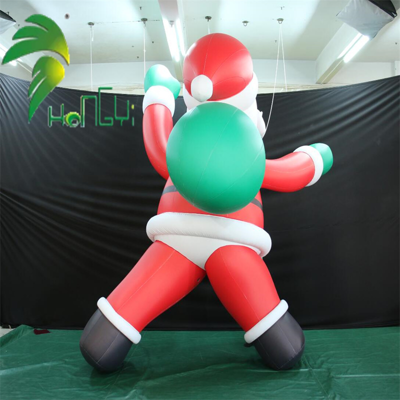 Festival Decoration Flying PVC Giant Inflatable Santa Claus 3D Model Holiday Inflatable Floating Santa Claus