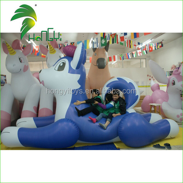 Custom Made Giant Christmas Inflatable Cute Husky Dog Decoration