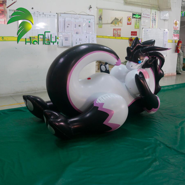 2.5m Shiny PVC Inflatable hongyi dragon with breasts , Inflatable sexy dragon girl