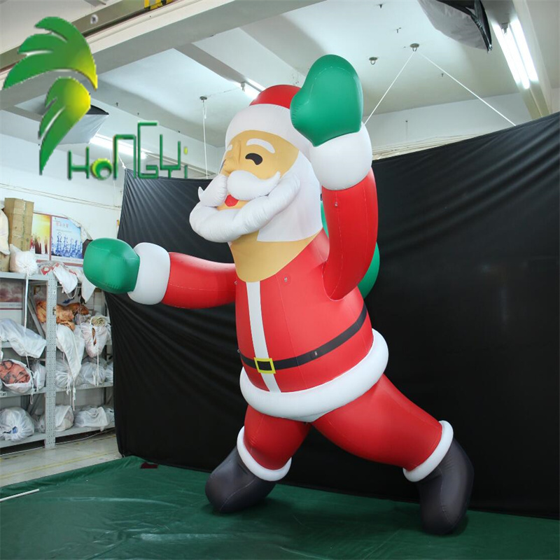 Festival Decoration Flying PVC Giant Inflatable Santa Claus 3D Model Holiday Inflatable Floating Santa Claus