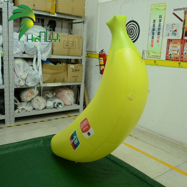 Advertising inflatable fruit banana model , giant inflatable banana balloon with logo