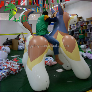 Hongyi Inflatable Toy / 1.0 MM PVC Inflatable Dog / Inflatable Dog Toy can Carry 90KG People