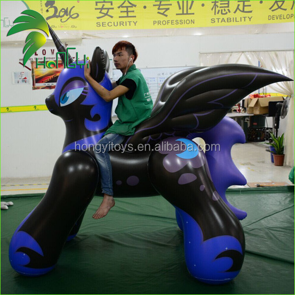 1.0MM PVC Inflatable Bouncing Moon Horse for Adults