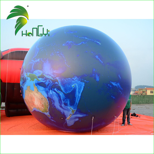 6M Diameter Large UV Printing Inflatable Globe Helium Parade Ball / Air Giant Helium Earth Balloon for Large Advertising Event