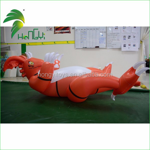 Customized Pantone Color PVC Inflatable Animal Cartoon Toys / Inflatable Dragon From Hongyi Toy