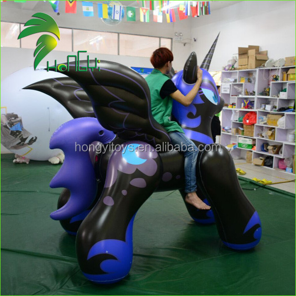 1.0MM PVC Inflatable Bouncing Moon Horse for Adults