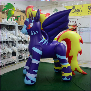 Colorful Customized PVC Inflatable Sexy Horse, Giant Inflatable Animal Cartoon Model Toys For Yard Decoration