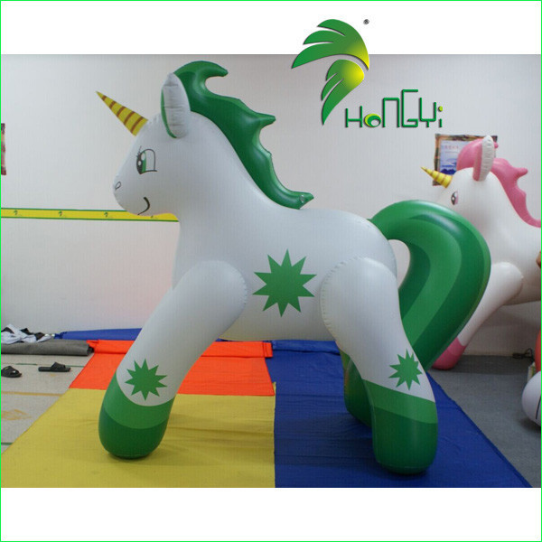 Hongyi Customized Giant Inflatable Green Unicorn Horse Inflatable Sexy Horse Inflatable Animal Cartoon Toys For Sale