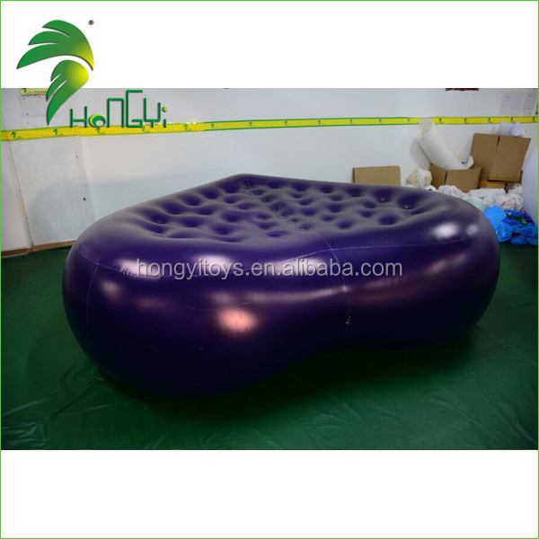 2017 New Design Customized PVC Inflatable Air Heart-Shaped Bed, Giant Inflatable Balloon Type Pillow For Sale