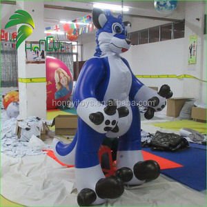 Hongyi Cool Design Inflatable Husky Costume / Inflatable Suit with double layered 0.4mm pvc