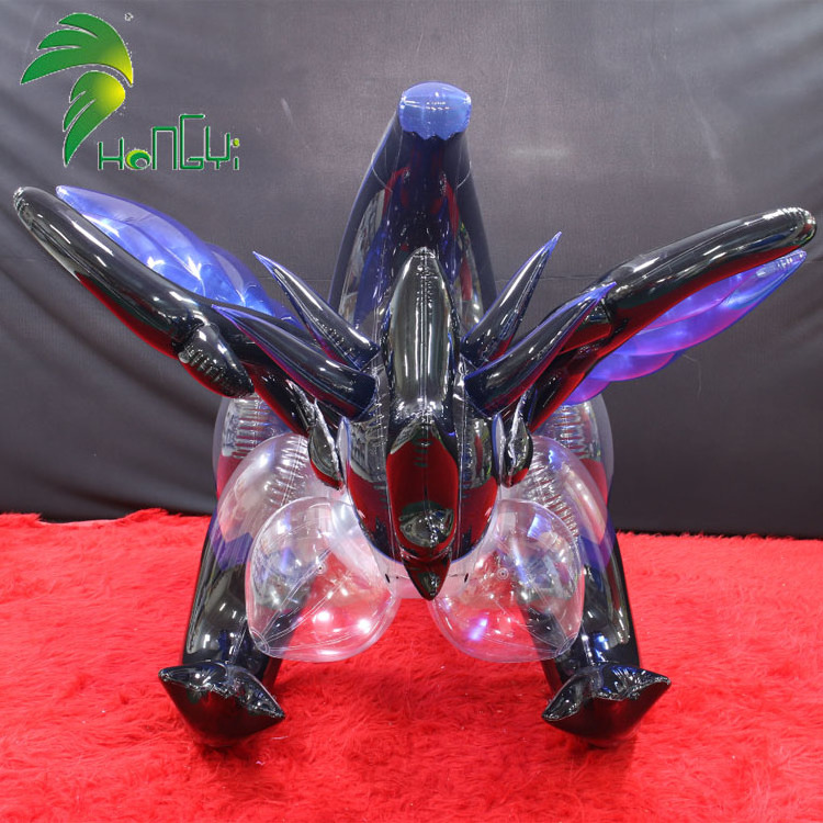 Transparent inflatable sexy custom dragon with breasts and sph