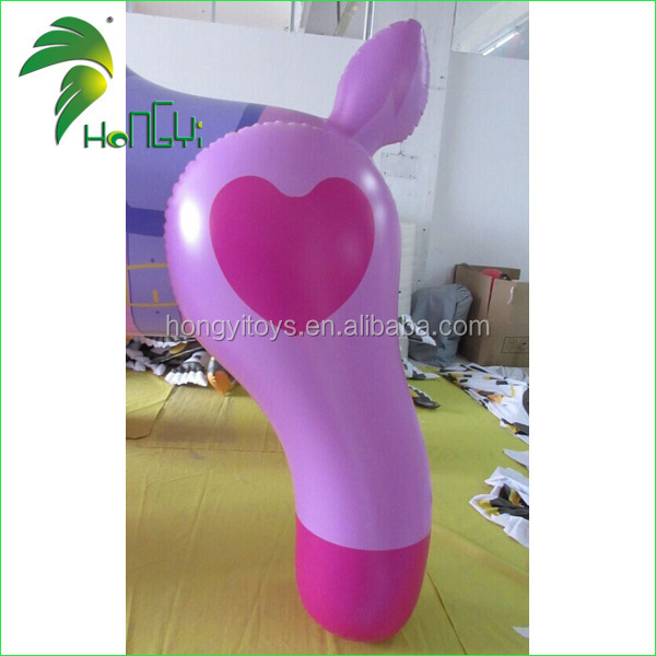 Cheap Pink Inflatable Giant Animal Toys, Large Inflatable Cartoon Fat Deer Horse