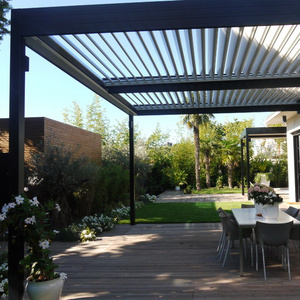 Garden Motorized Sun shade terrace roof remote control patio electric aluminum bioclimatic pergola roof