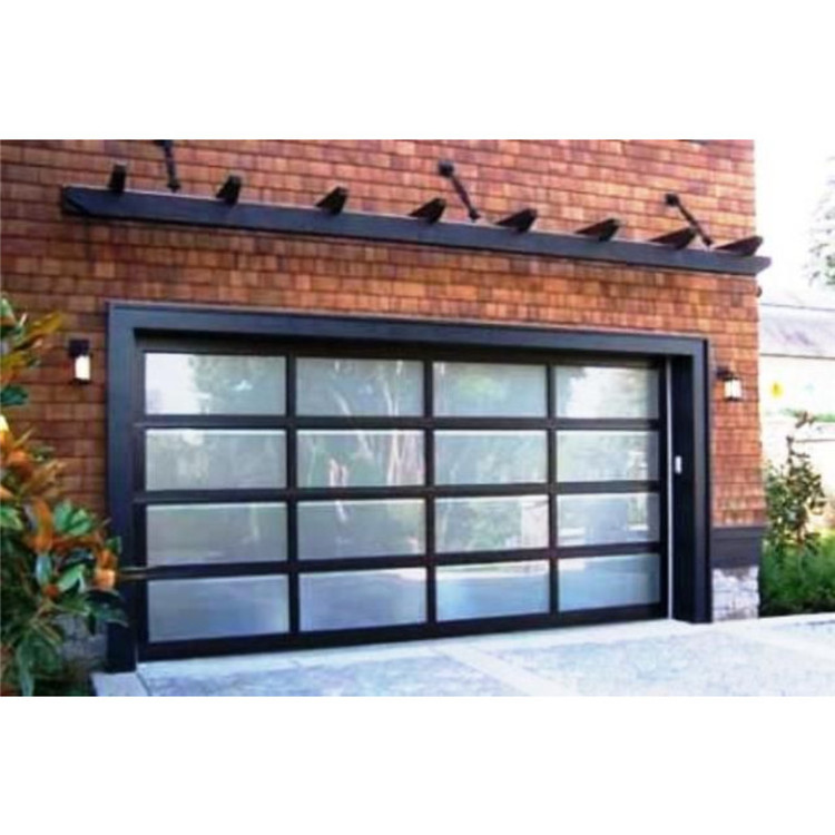 Aluminum Garage Door Panels European Alloy 9X7 With Window Automatic