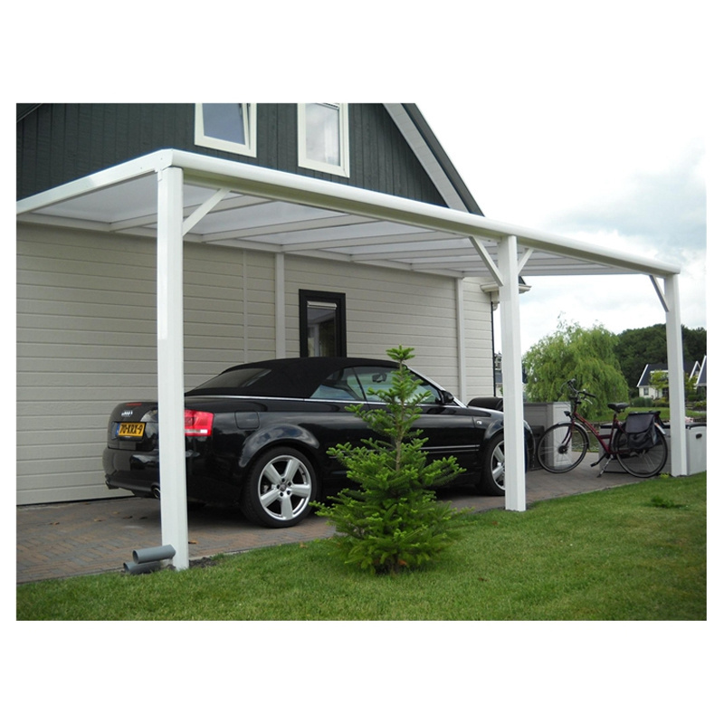 Modern Waterproof Plastic Pc Awnings Car Parking Canopy Aluminum Garages Polycarbonate Roof