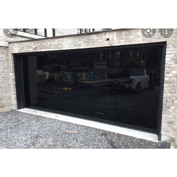 Vertical Bifold Garage Doors Commercial Tempered Glass 16X8 Door Switchable Sliding Sandwich