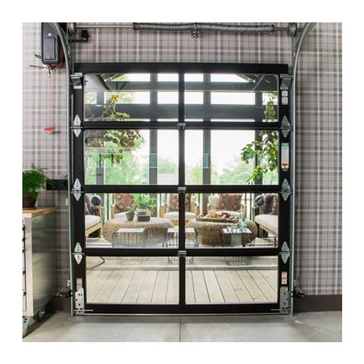 Springs Garage Doors Automatic Remote Control Gate Door Modern Residential Plexiglass