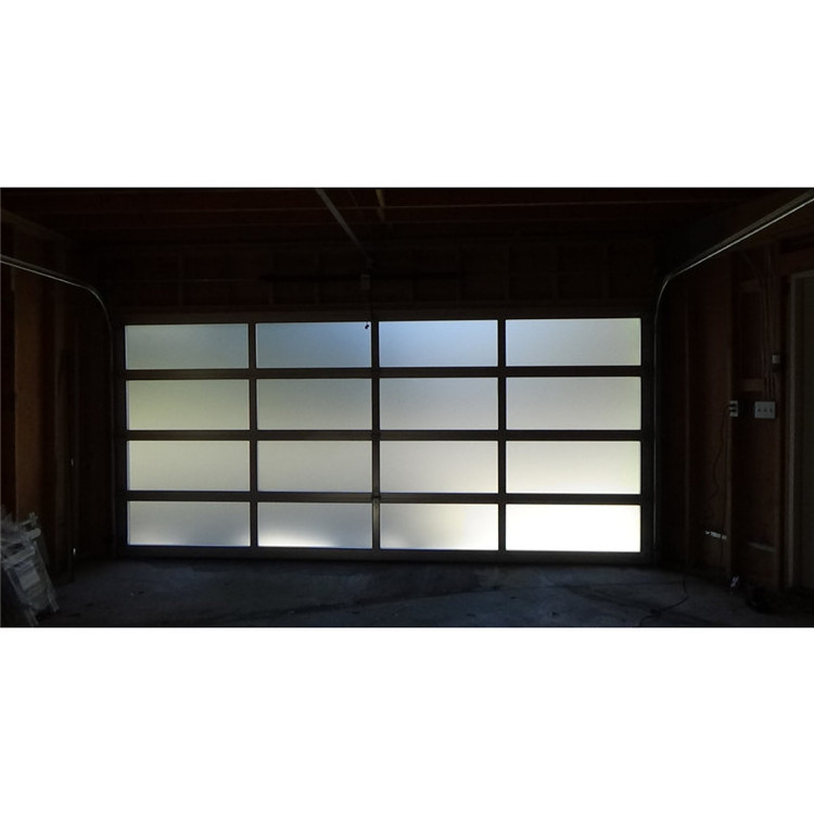 Vertical Bifold Garage Doors Commercial Tempered Glass 16X8 Door Switchable Sliding Sandwich