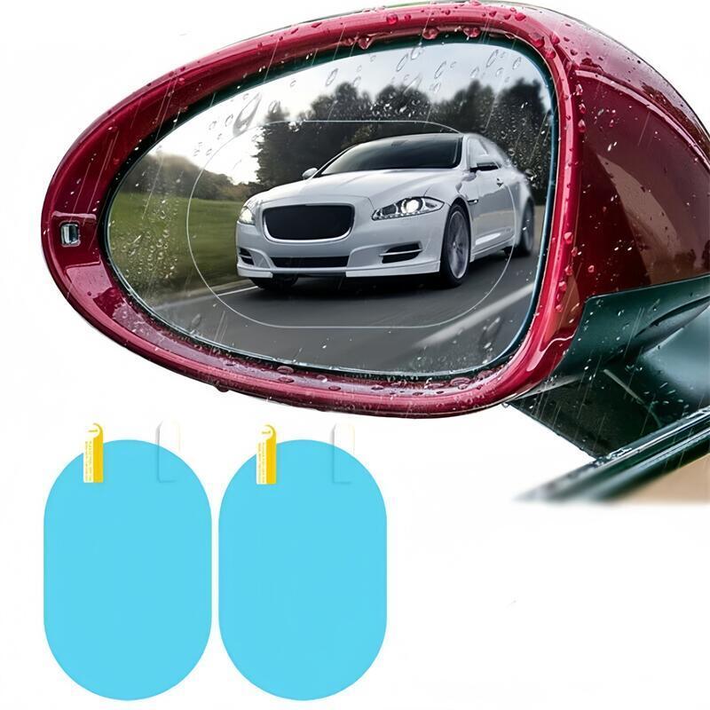 2 Pcs New Car Sticker Rain Proof Film Car Rearview Mirror Rainproof Film Car Mirror Stickers Film Anti Fog