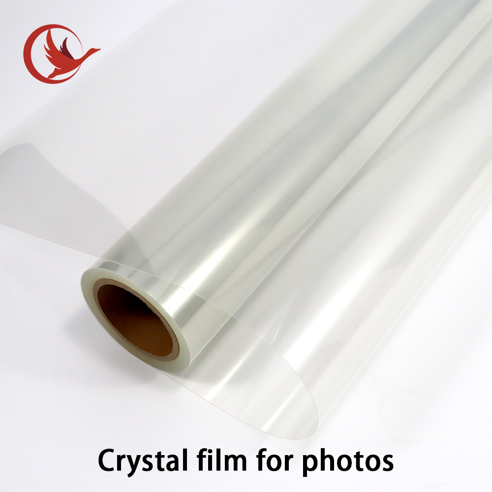 Cold laminated crystal protective film for photos/PVC self adhesive clear film cold lamination film