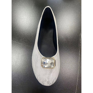 Wholesale Classical Black Foldable Ballet Shoes Women Flat Office Shoes A Pair Of Slip-on Flat Knit Casual Shoes