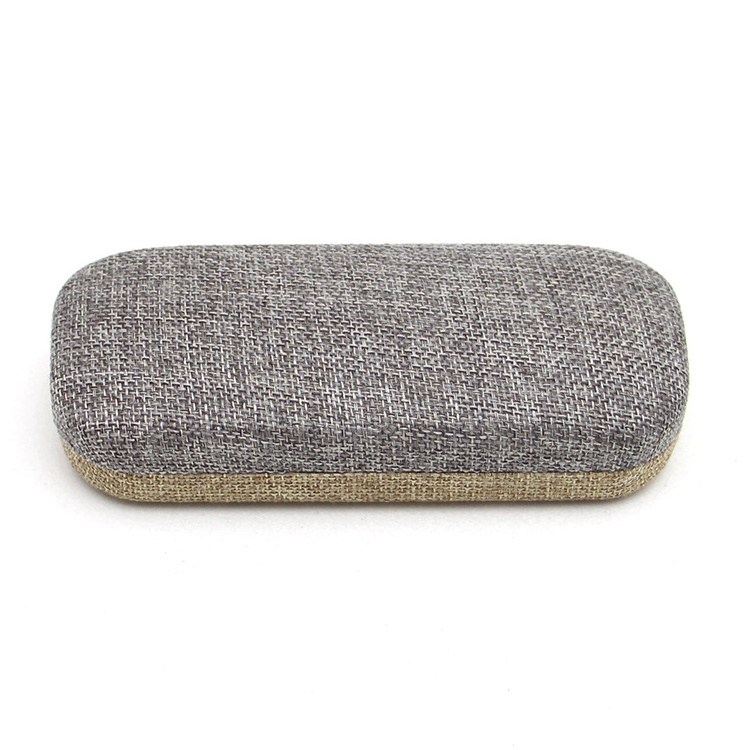 Custom cotton hemp steel metal sunglasses pouch glasses case