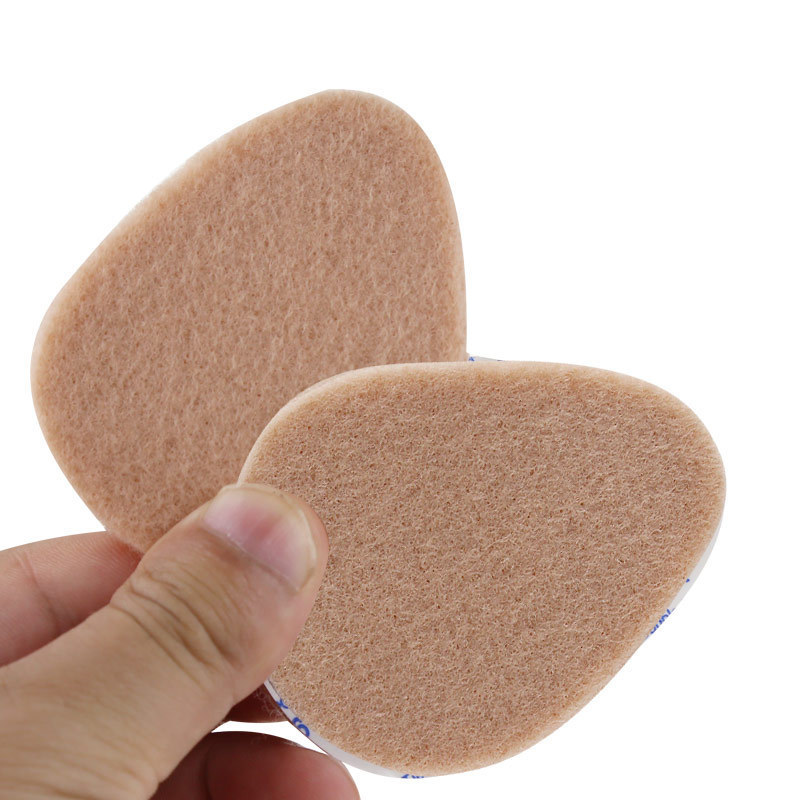 Peach-shaped foot pad felt convenient high heel front mat for men and women sports foot care half a yard pad