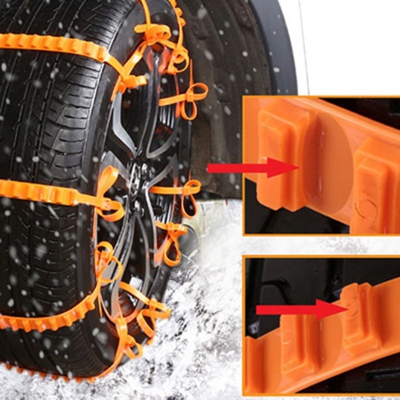 10 Pcs Car Winter Tire Wheels Snow Chains Snow Tire Anti-skid Chains Wheel Tyre Cable Belt Winter Outdoor Emergency Chains