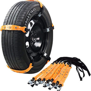 TPU Tire  Anti-Slip Belt Safe Driving Winter Wheels Snow Chains For SUV Auto Accessories Emergency Traction Snow Chains For Car