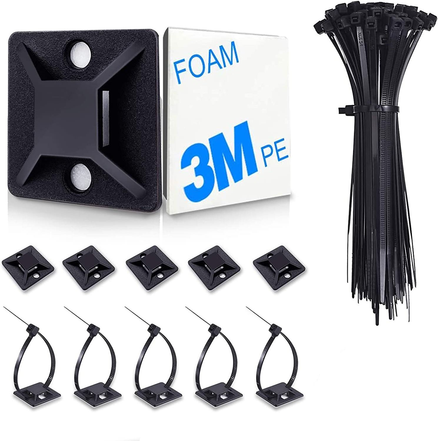 Hongyucable cable ties nylon plastic 66 cable tie Wire factory price zip ties custom zipties