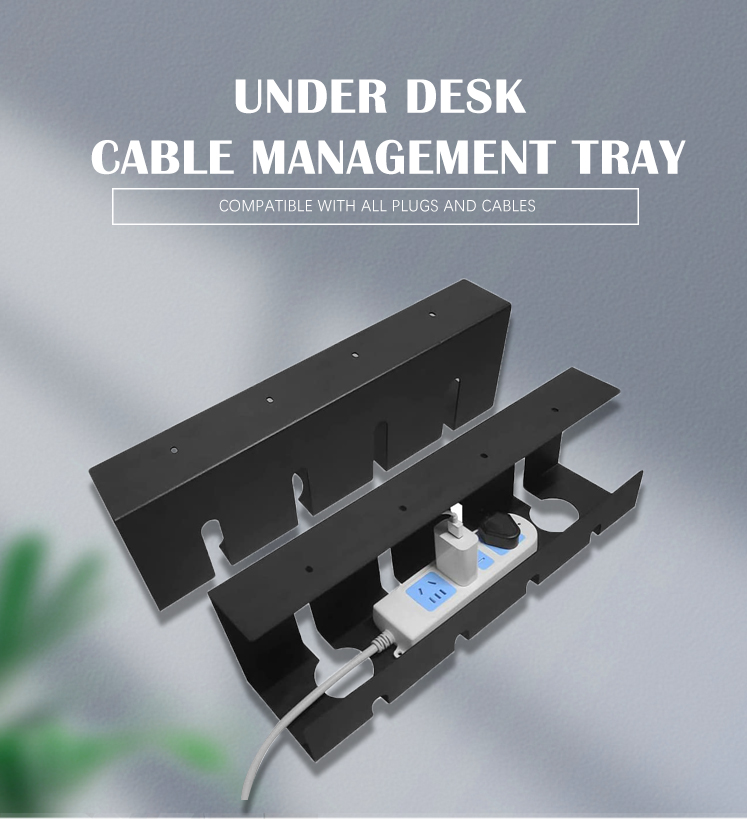 Steel Cable Tray galvanized Ladder For Power Supply Wire Management Rack Under Desk Cable Management Tray