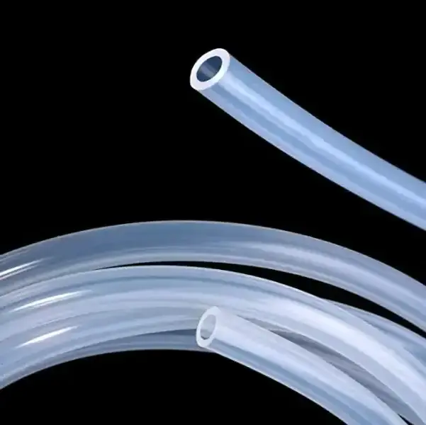 Flexible silicone rubber tube for vacuum peristaltic pump use extruded silicone hose for food grade milk use