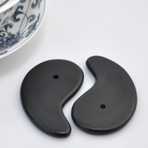 Guasha Natural Black Bian Stone Gua Sha Set Face Body Guasha Fluorite Jade Scraping Massager Gua Sha