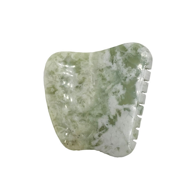 2024 New Custom Logo Xiuyan Gua Sha Cuarzo Scraping Board Guasha Stone Xiuyan Gua Sha Facial Tool Natural Jade Stone