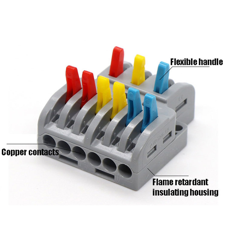 Docking Quick Wire Connector 3 Input 9 Output Lt933 Lt633 Electric Terminal Block Cable Wire Connector Spl