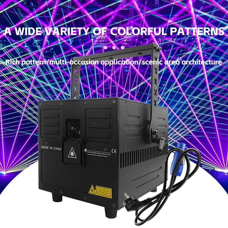 Disco stage light Waterproof Laser Light 5W 10W 15W IP65 ILDA RGB Animation Projector Laser Disco stage laser