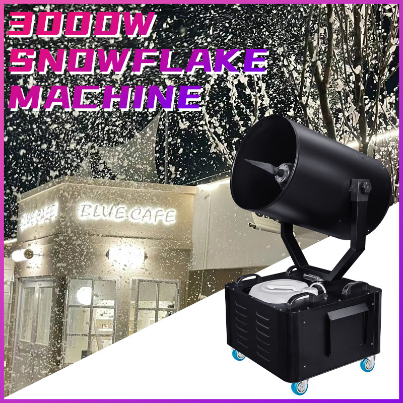 Artificial 3000w moving head snow making machine for festival party 90 degree moving head snow machine snow maker machine