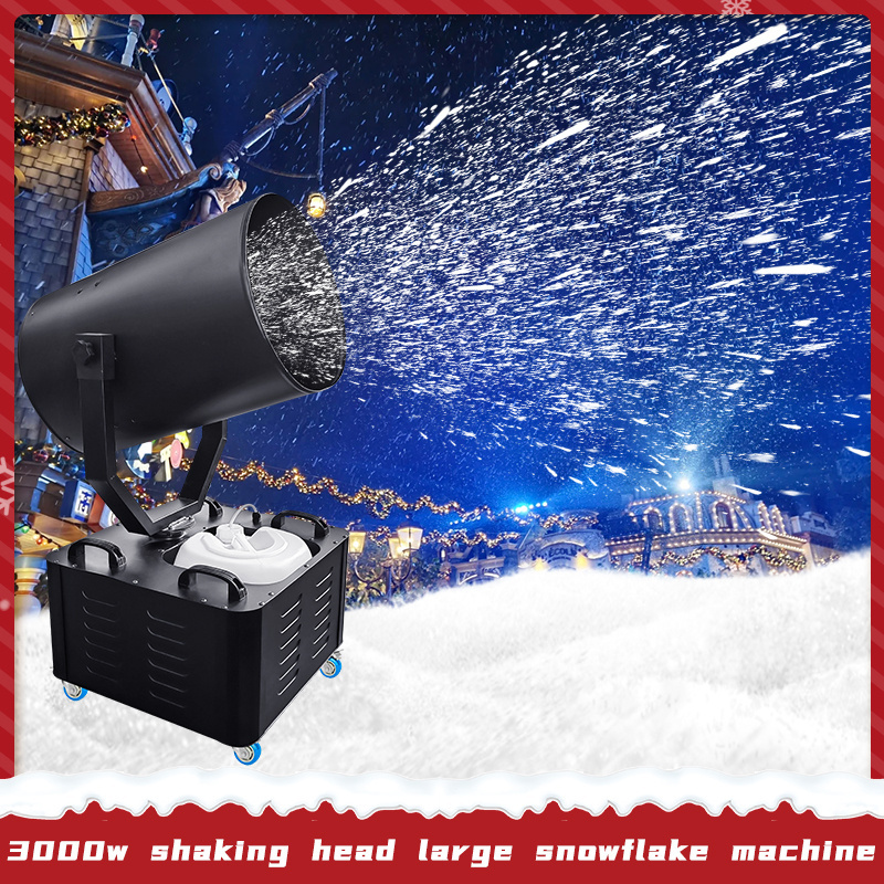 Artificial 3000w moving head snow making machine for festival party 90 degree moving head snow machine snow maker machine