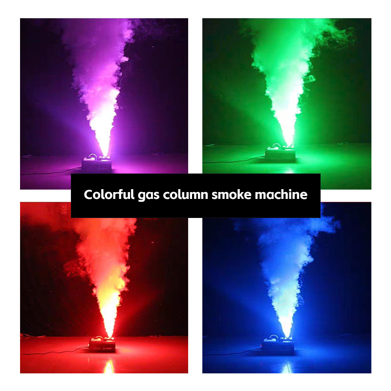 1500W smoke machine spray up/down smoke machine, with 7 LED RGB smoke machine vertical air column atomizer atomization equipment