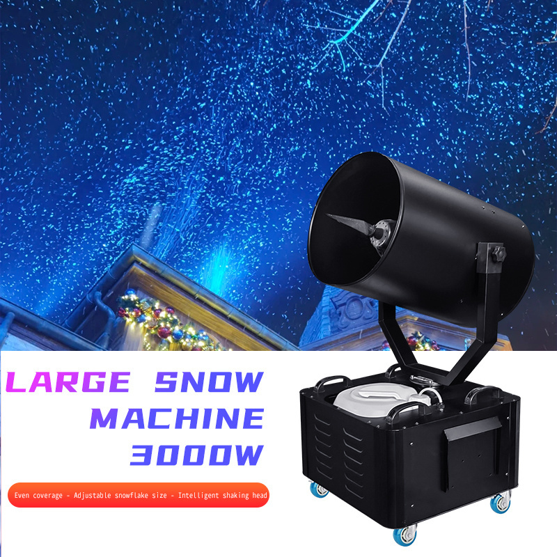 Artificial 3000w moving head snow making machine for festival party 90 degree moving head snow machine snow maker machine