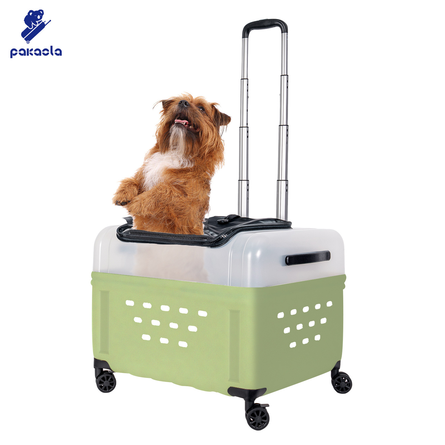 2024 New Luxury Pet Carrier Bag travel on wheels Dog Trolley Pet Travel case Pet