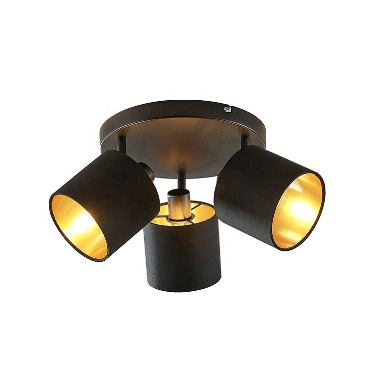 High Quality Roof Lamp Decoration Indoor Lighting Ceiling Living Room Modern Black E27 Ceiling Light