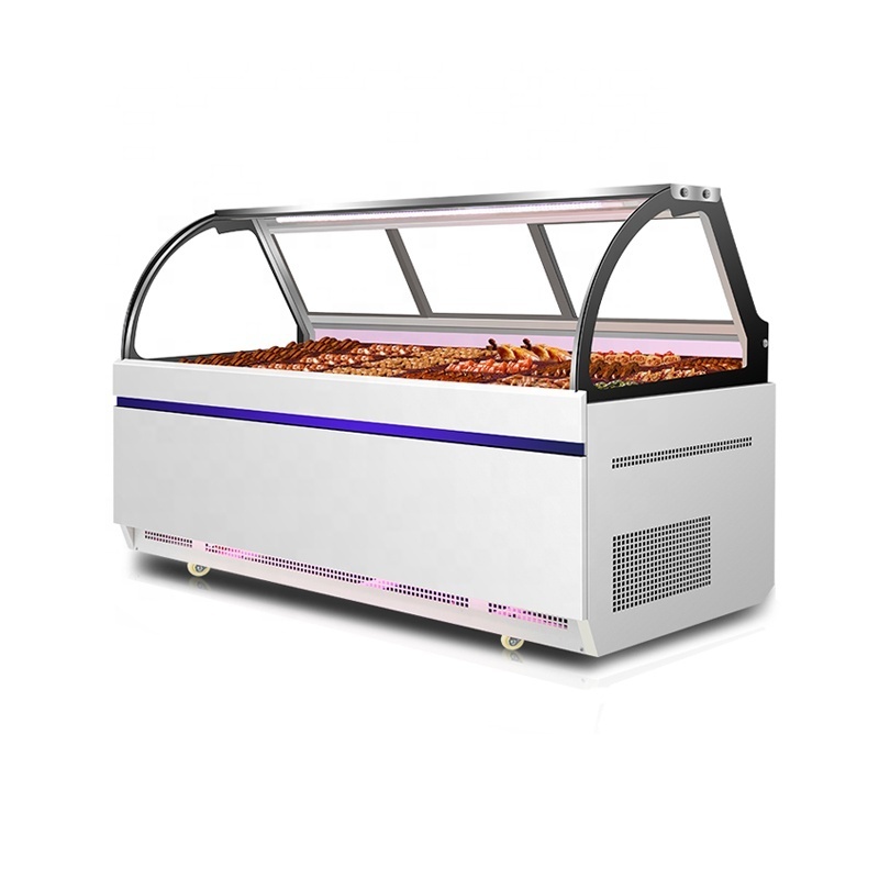 butchery fridges Showcase Open meat display chiller deli refrigerator