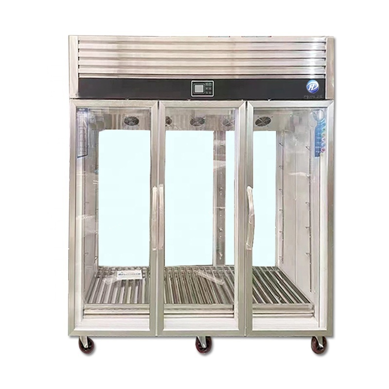 Stainless Steel Duck Glass Door Hanging Dry Aging Refrigerator